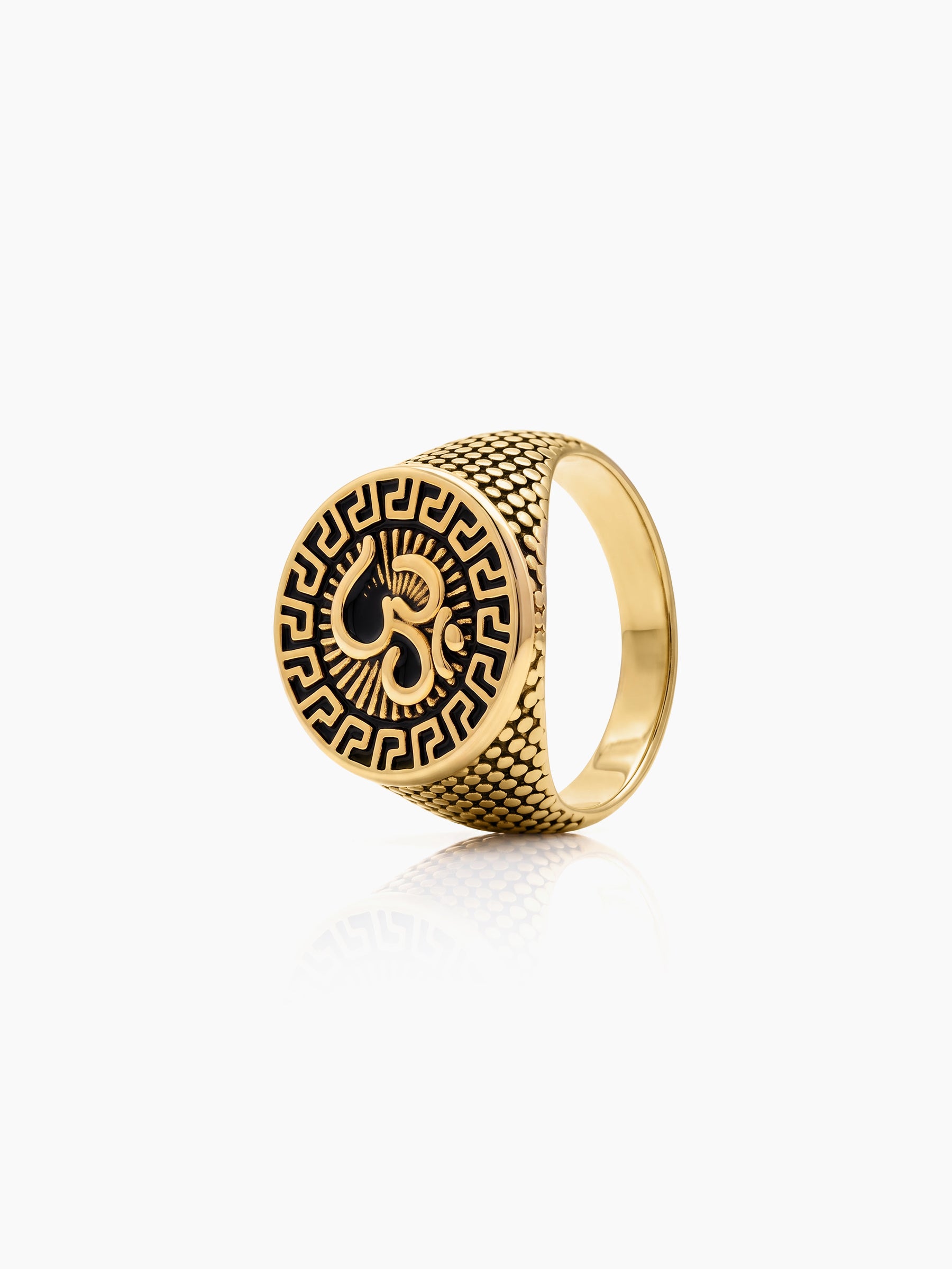 Anant Om Gold Men's Rings