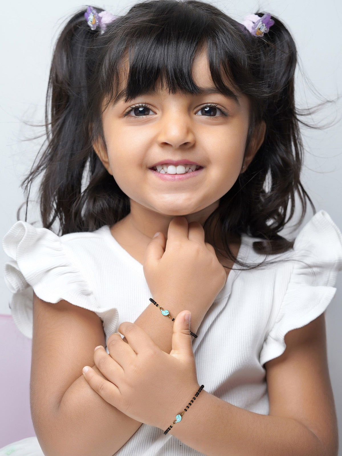 Chirpy Bird Charm 18K Gold Plated Kid's Nazariya Bracelet