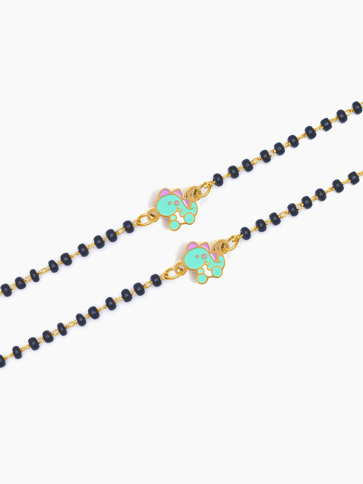 Dino Charm 18K Gold Plated Kid's Nazariya Loose Bracelet