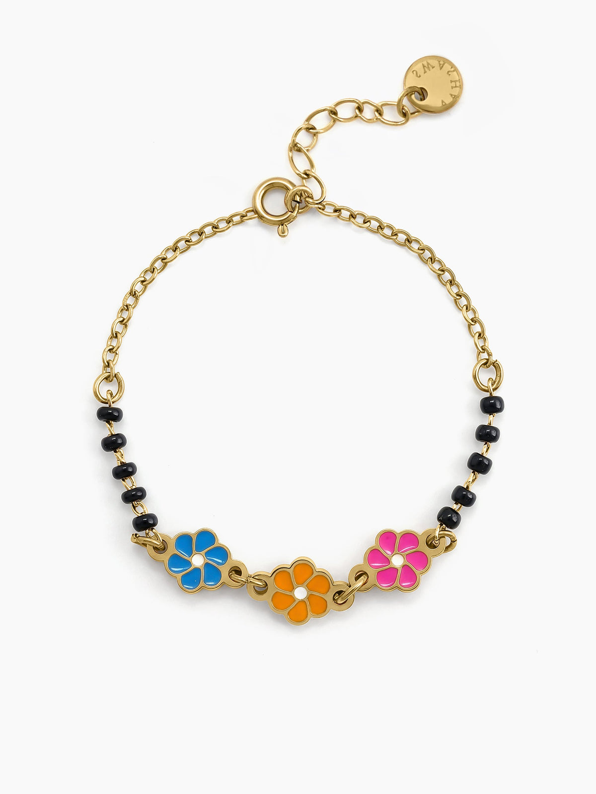 Dori Bloom Flower 18K Gold Plated Kid's Nazariya Bracelets