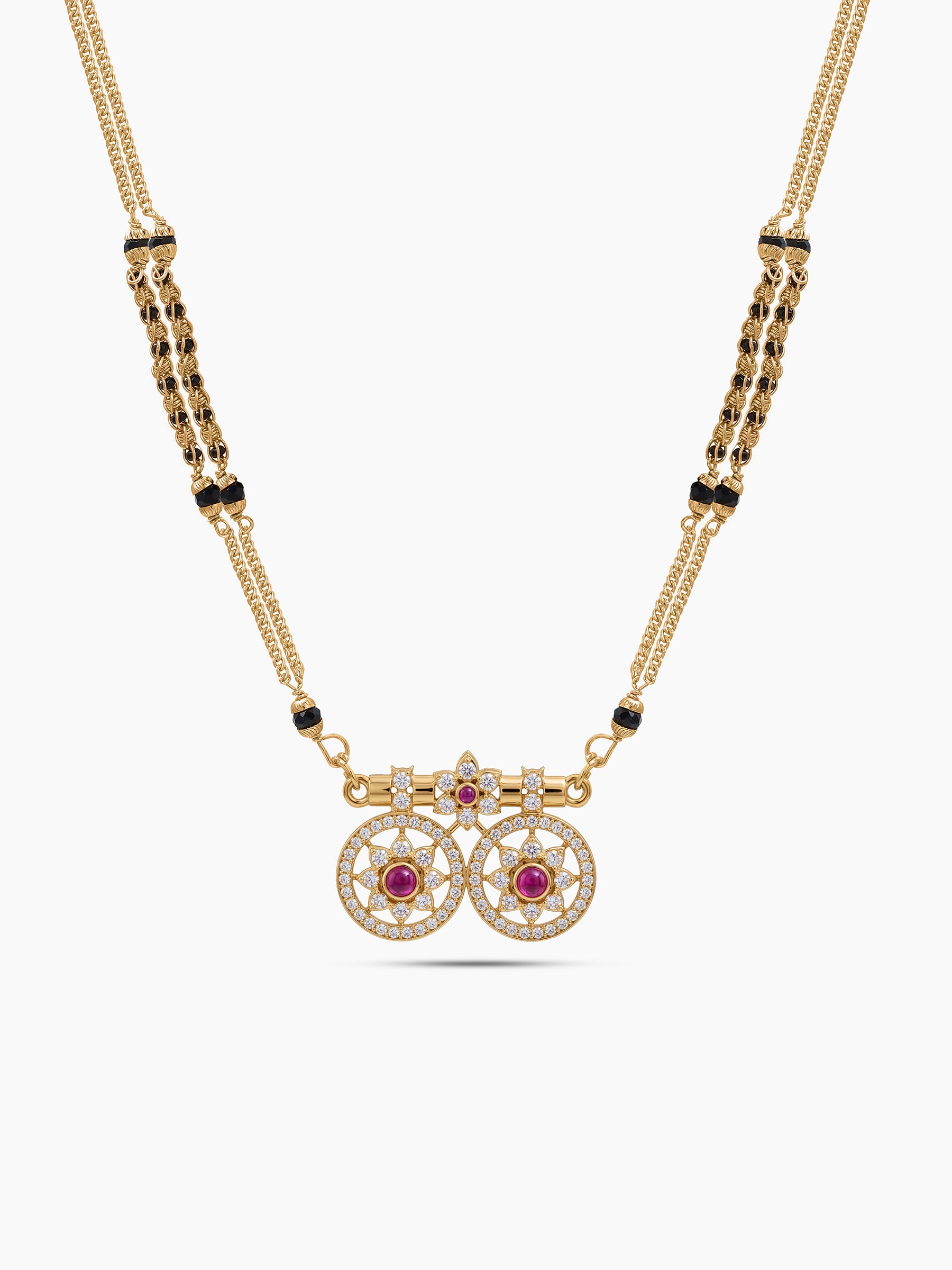 Mandira Twin Chakra 18K Gold Plated Mangalsutra