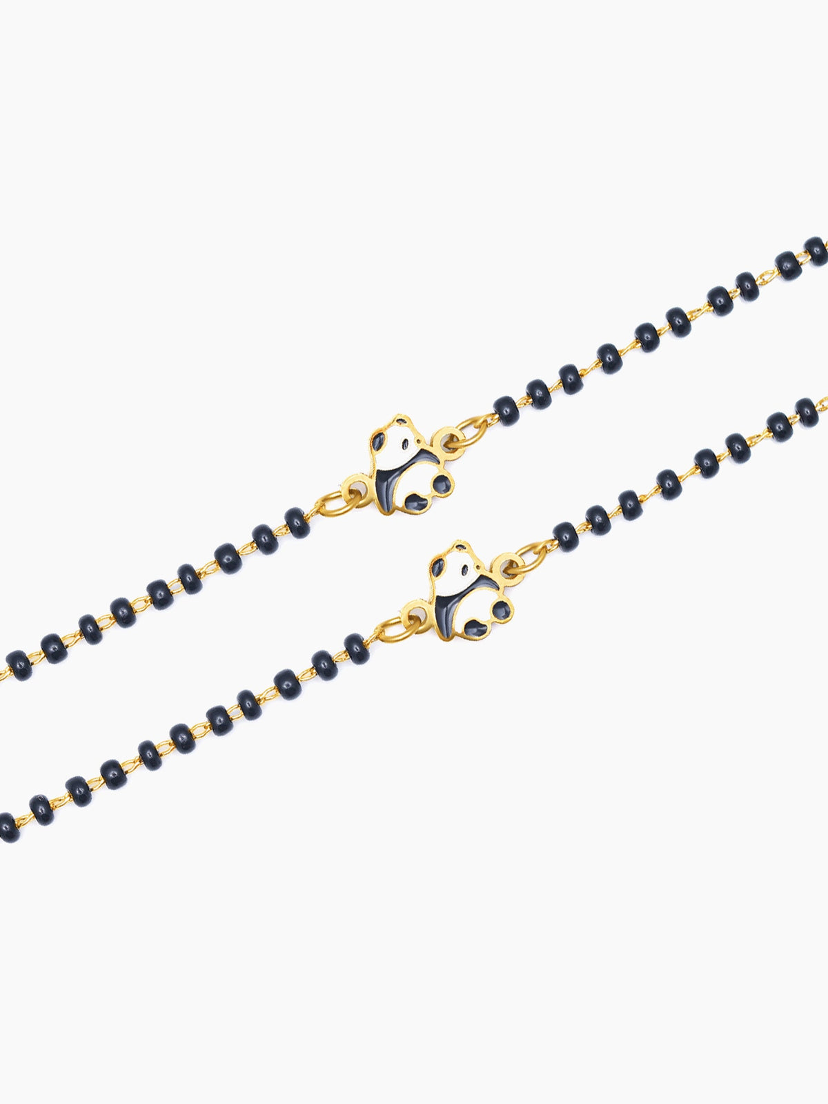 Mei Mei Panda Charm 18K Gold Plated Kid's Nazariya Loose Bracelet