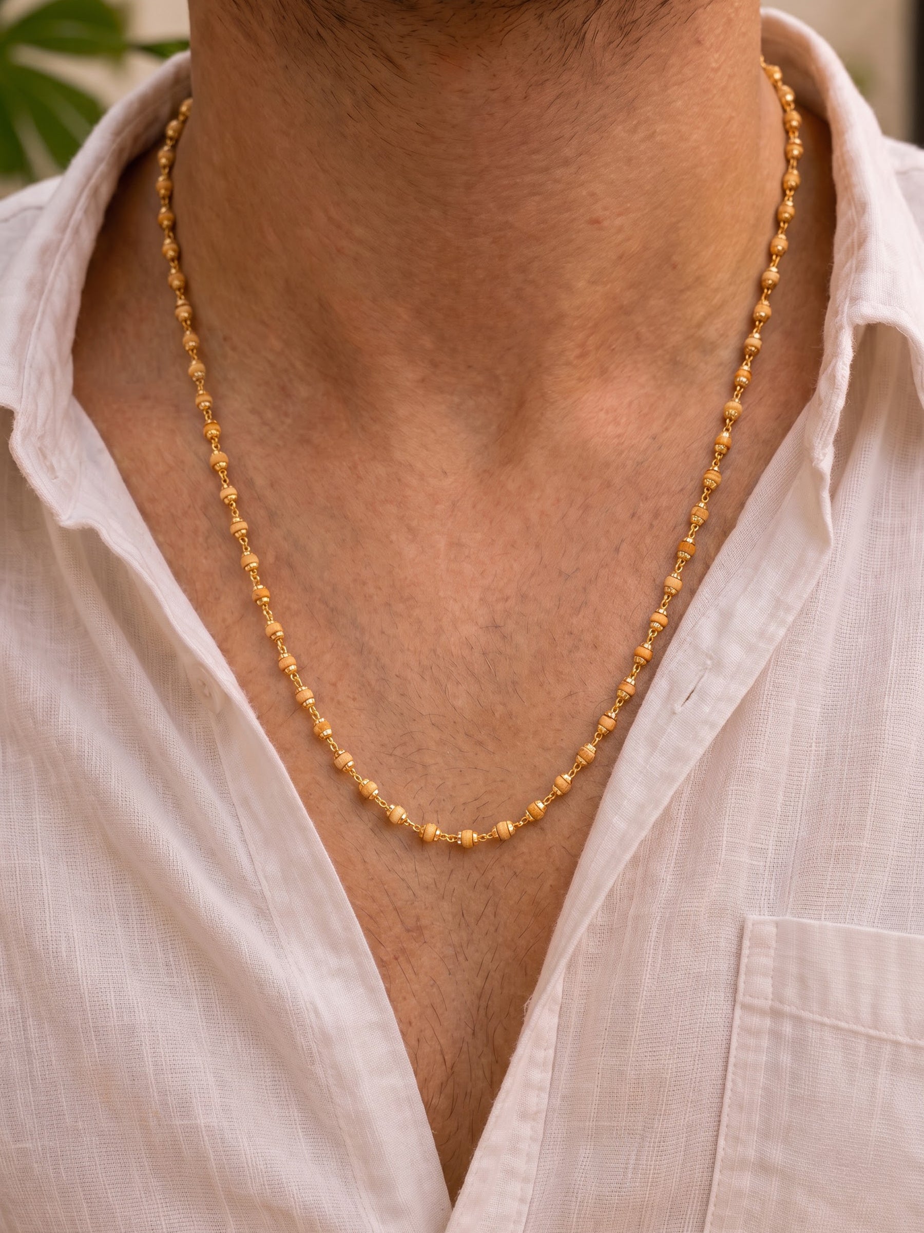 Shridhar Tulsi Mala Gold Men's Chain