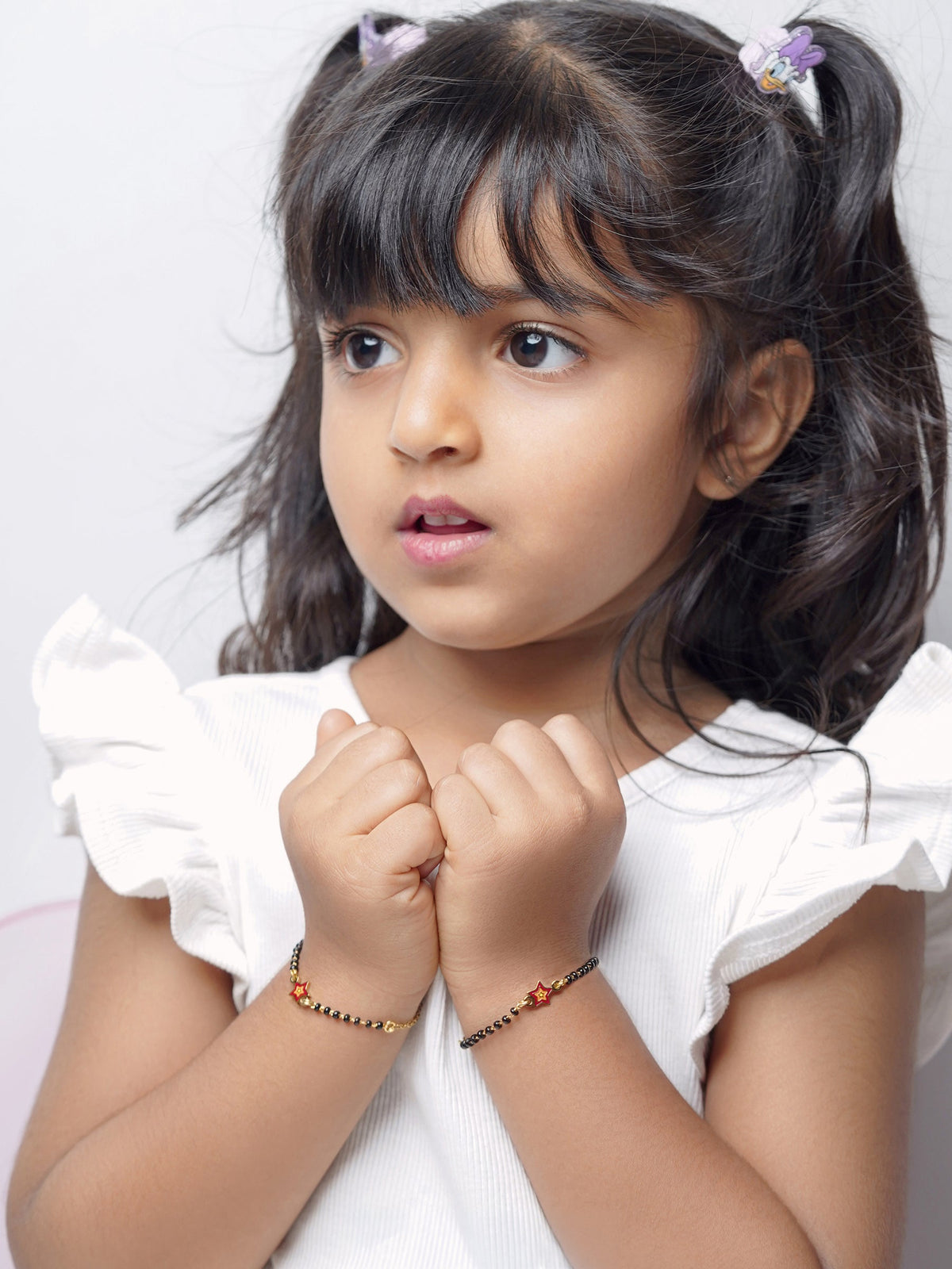Twinkling Star Charm 18K Gold Plated Kid's Nazariya Loose Bracelet