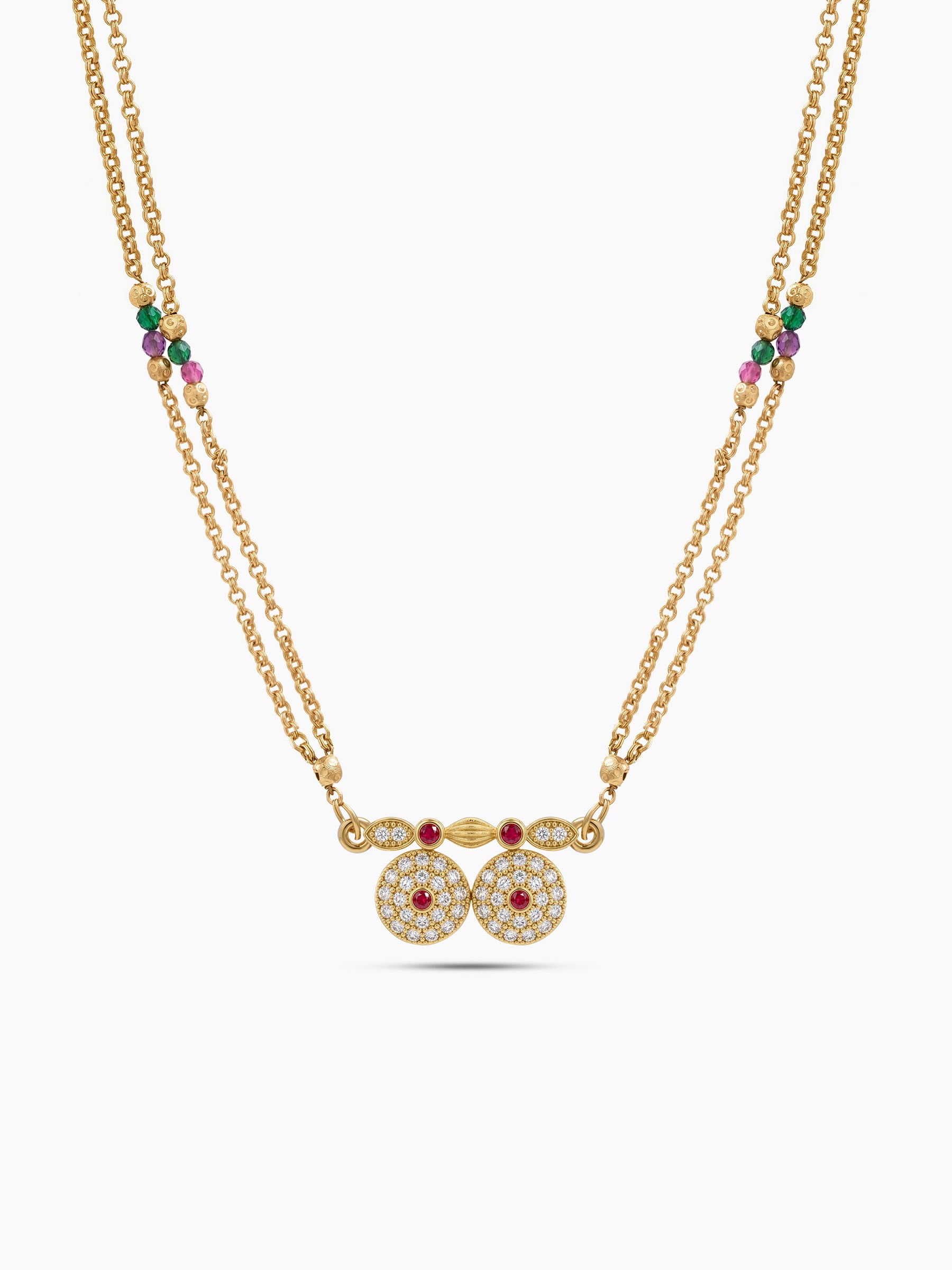 Yamini Diamond 18K Gold Plated Magalsutra