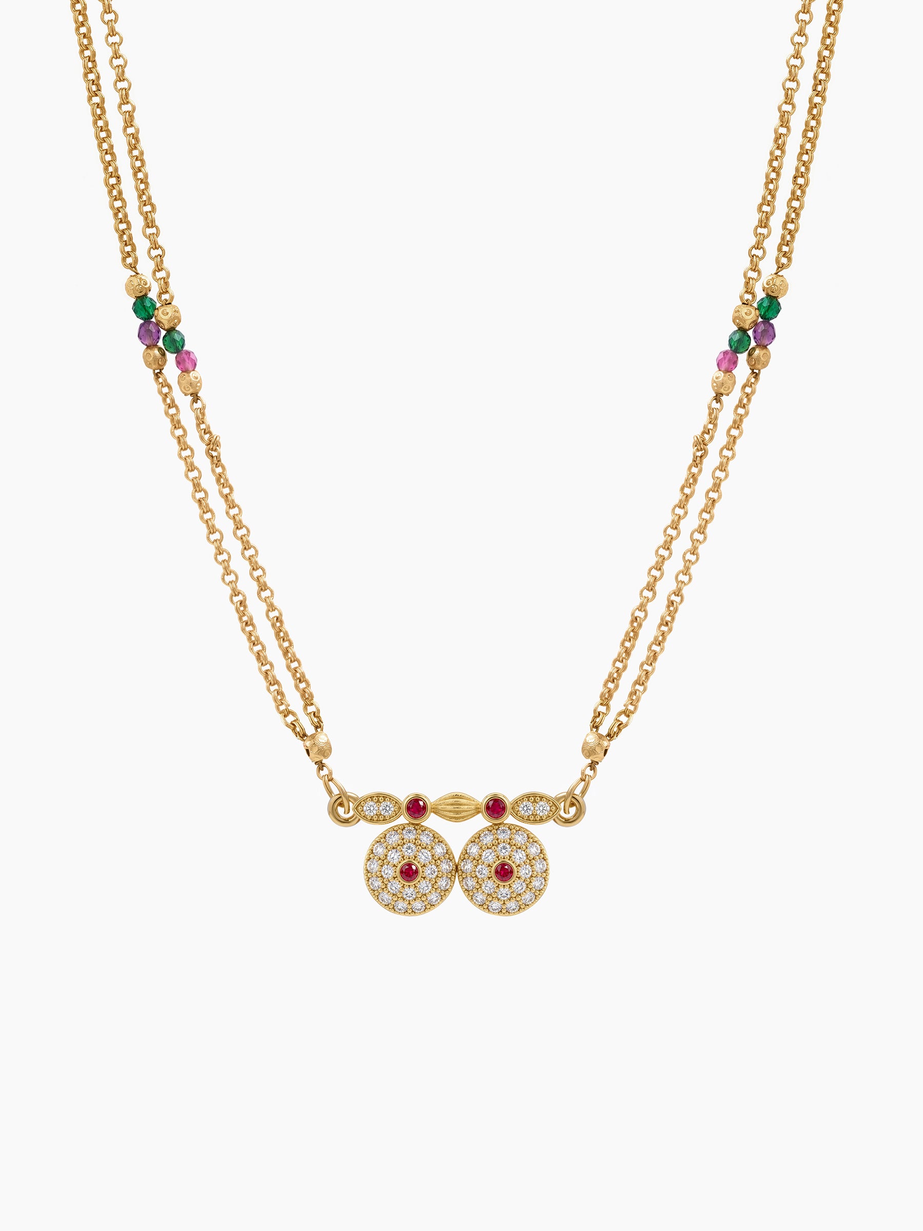 Yamini Diamond 18K Gold Plated Magalsutra