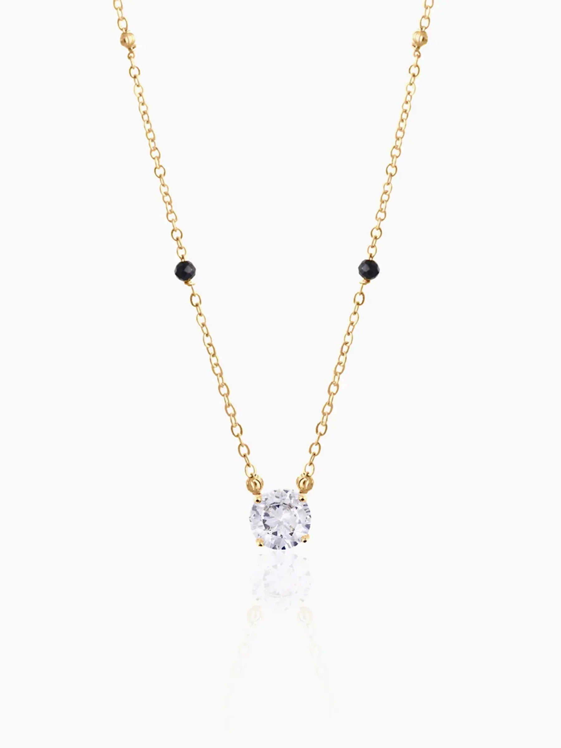 Adia Diamond Solitaire 18K Gold Plated Mangalsutra
