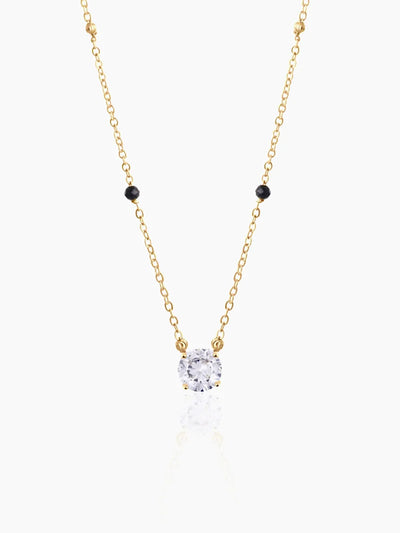 Adia Diamond Solitaire 18K Gold Plated Mangalsutra