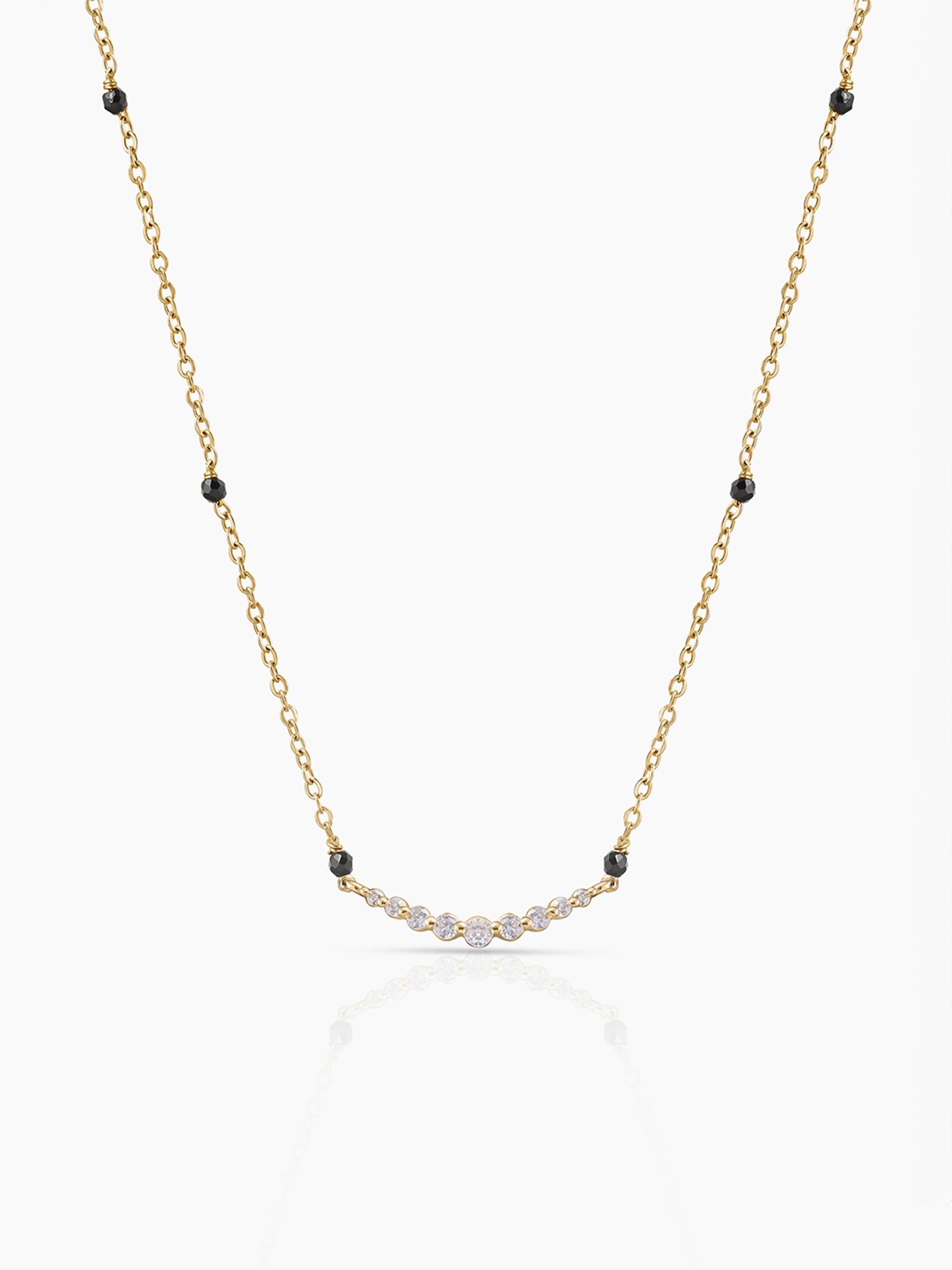 Avina Diamond Bar 18K Gold Plated Mangalsutra