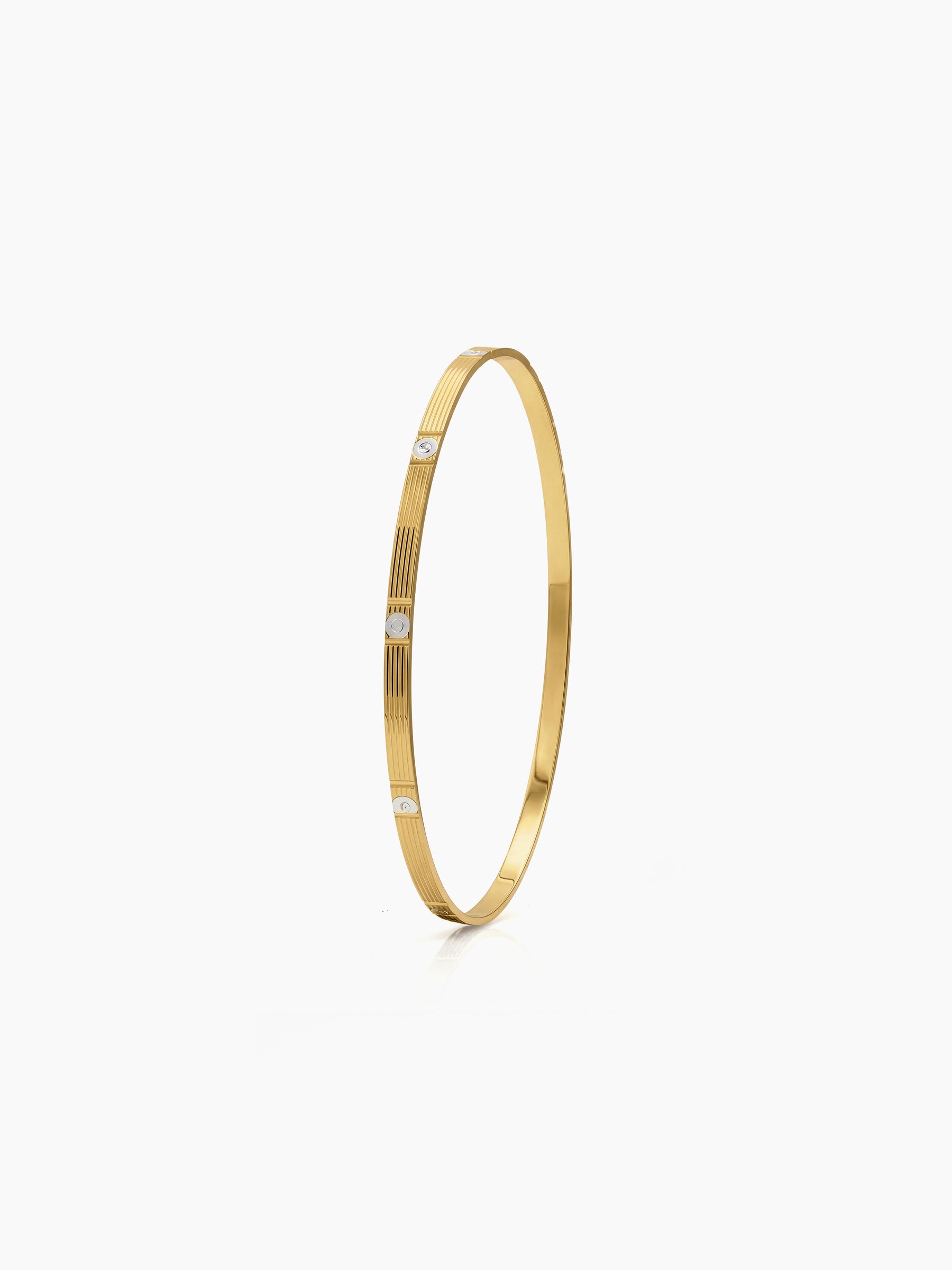 Bhumi Dot Gold Set Of 8 Women's 2/4, 2/6, 2/8 Bangles