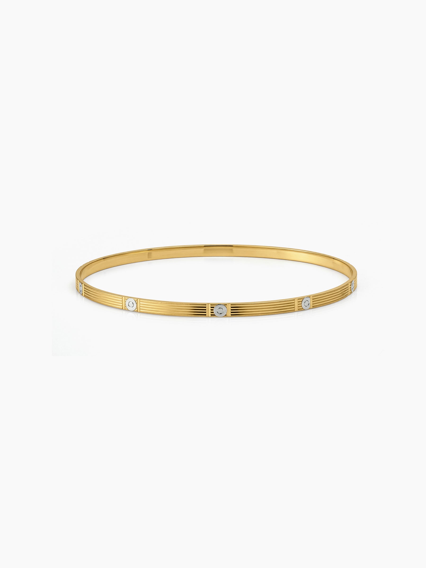 Bhumi Dot Gold Set Of 8 Women's 2/4, 2/6, 2/8 Bangles