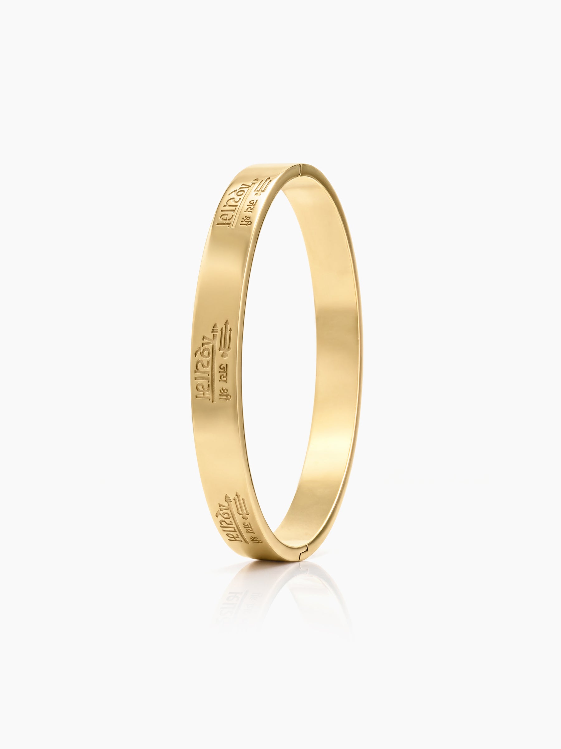 Divyam Shyam Gold Men's Soldi Kada Bracelets
