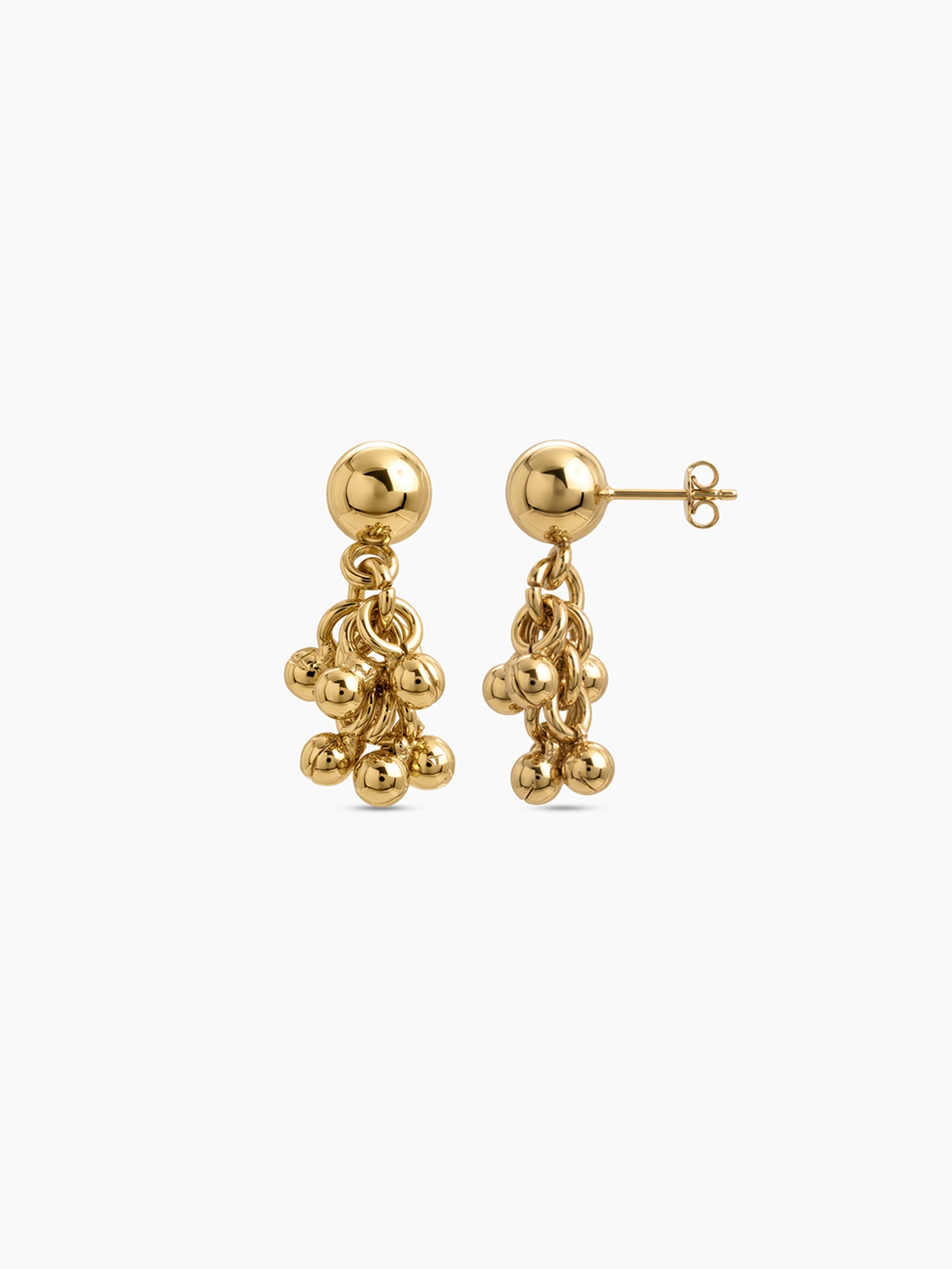 Gauri Bead Charms Gold Women's Jewelry Set Of 2 - Necklace & Earrings