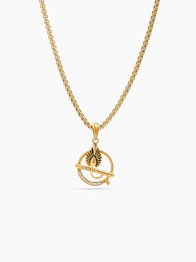 Gopinath Murli Morpankh Basuri Diamond Gold Men's Box Chain Pendant Necklaces