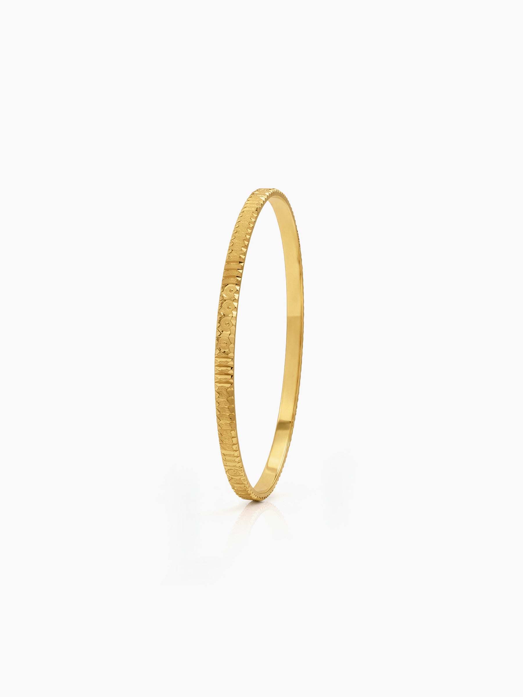 Pakhi Classic Texture Gold Set Of 4 Women's 2/4, 2/6, 2/8 Bangles 