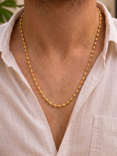 Shridhar Tulsi Mala Gold Men's Chain 