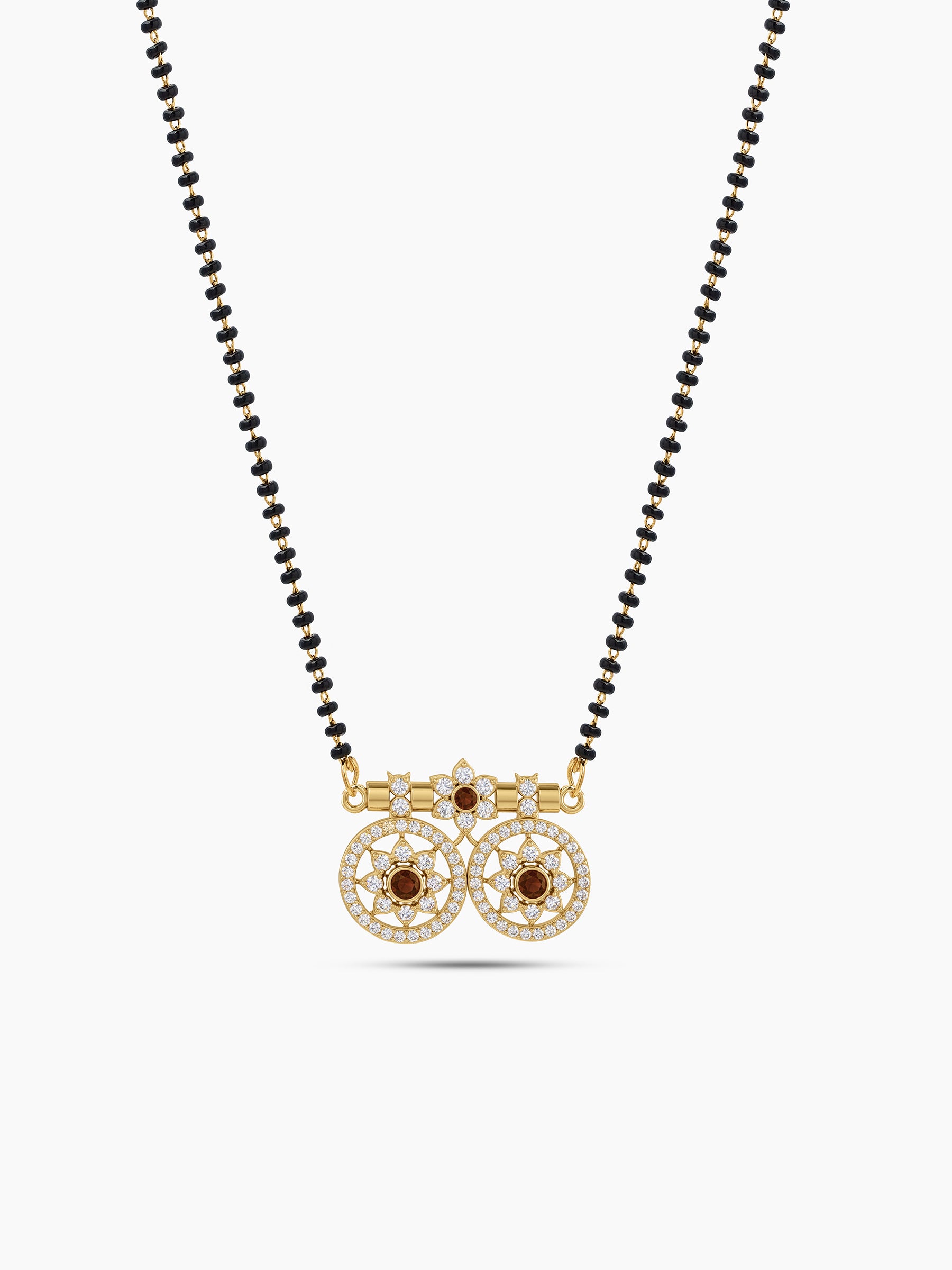 Suman Chakra Diamond Bond 18K Gold Plated Mangalsutra