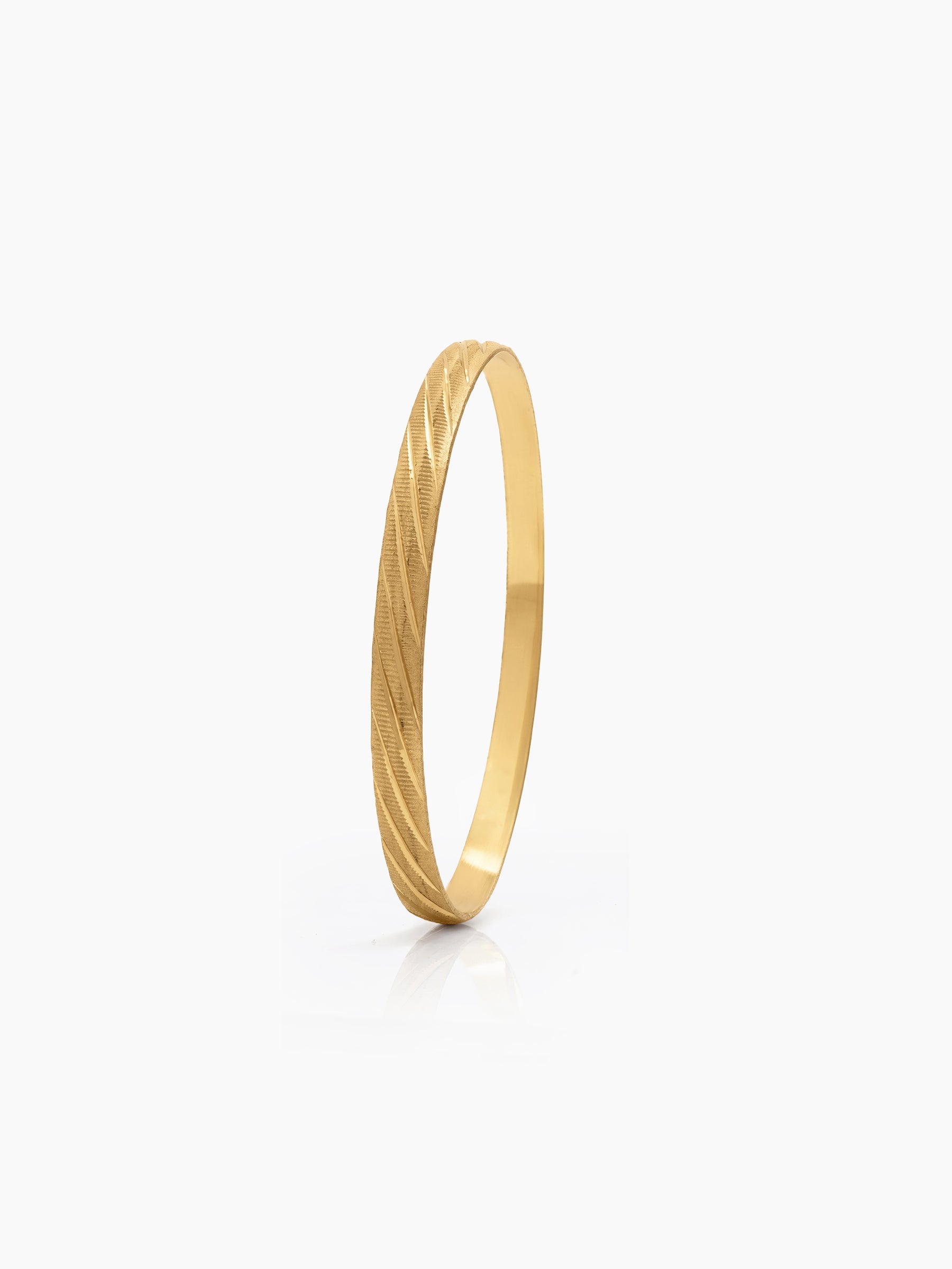 Tanvika Texture Gold Set Of 4 Women's 2/4, 2/6, 2/8  Bangles