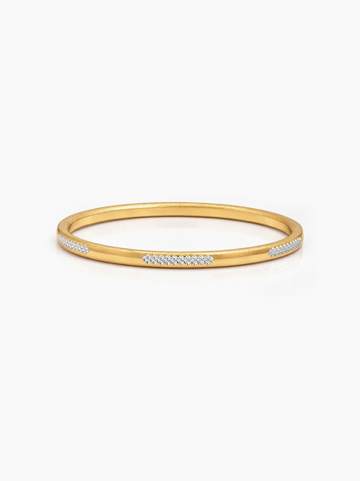 Yesha Textured Gold Women's Bangles (Set Of 2)