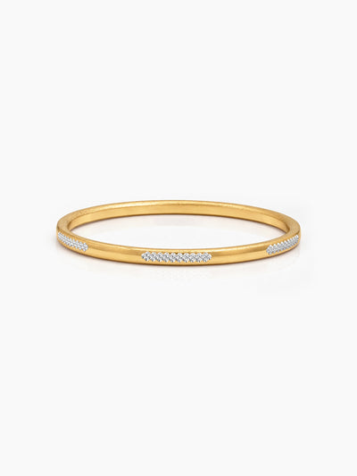 Yesha Textured Gold Women's Bangles (Set Of 2)